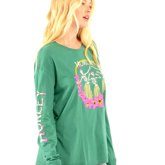 HURLEY HULASKEL Womens Oversized Tee size large - Picture 1 of 8